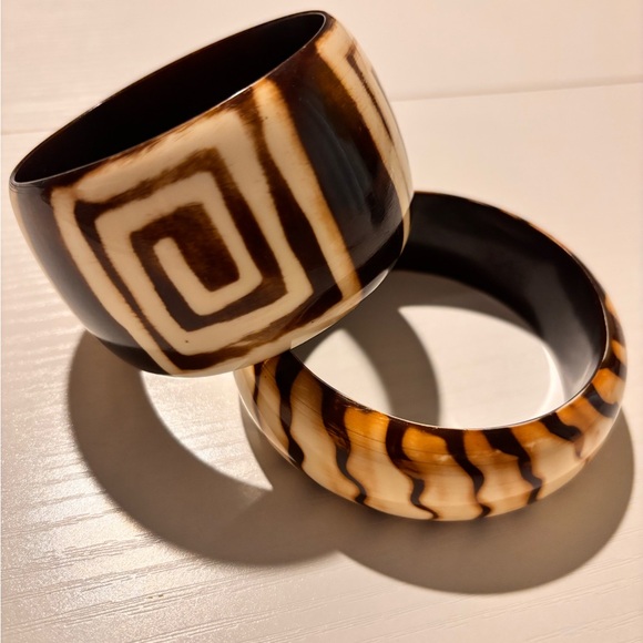 Geometric Patterned Bangles - Picture 2 of 3